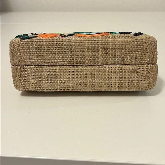 Serpui Candice Embroidered Clutch in Toast - Picture 5 of 10